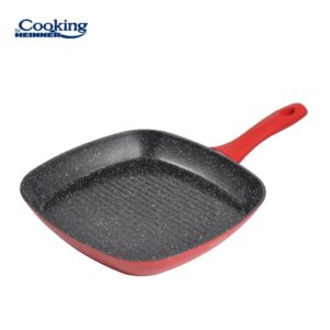 TIGAIE GRILL ALUMINIU FORJAT 28x4CM, RED STONE, COOKING BY HEINNER - HR-BET-ED28