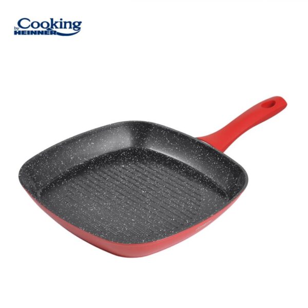 TIGAIE GRILL ALUMINIU FORJAT 28x4CM, RED STONE, COOKING BY HEINNER - HR-BET-ED28