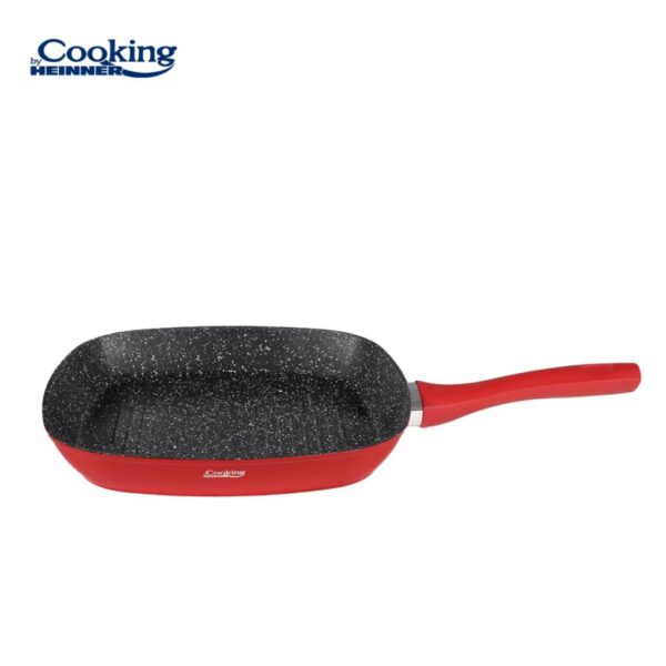 TIGAIE GRILL ALUMINIU FORJAT 28x4CM, RED STONE, COOKING BY HEINNER - HR-BET-ED28