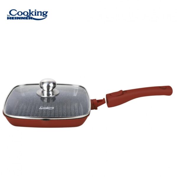 TIGAIE GRILL ALUMINIU+CAPAC 28x4 CM, CALABRIA, COOKING BY HEINNER - HR-JLG-A28G