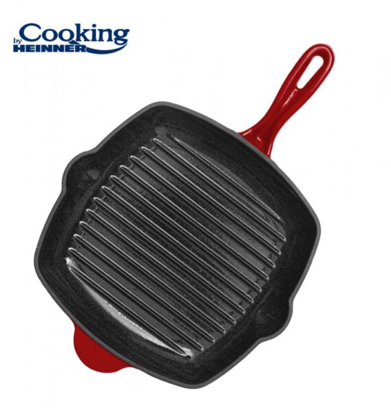 TIGAIE GRILL FONTA 26.5X4.5 CM, RED LINE, COOKING BY HEINNER - HR-KN-G26