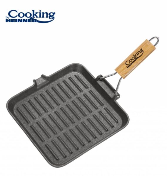 TIGAIE GRILL FONTA MANER LEMN DET.23X2CM COOKING BY HEINNER - HR-TNJ-G23