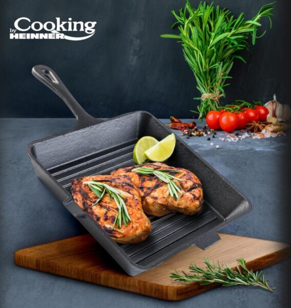 TIGAIE GRILL FONTA PURA, 25 X 4.7 CM, COOKING BY HEINNER - HR-TNJ-G25