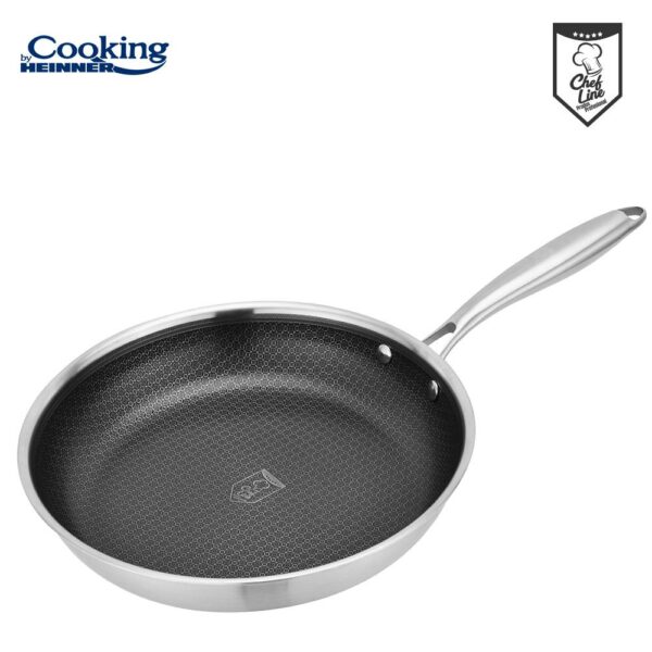 TIGAIE INOX IN 3 STRATURI 30X6 CM, TITANIUM3, COOKING BY HEINNER - HR-MRK-30T