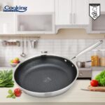 TIGAIE INOX IN 3 STRATURI 30X6 CM, TITANIUM3, COOKING BY HEINNER - HR-MRK-30T