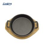 TIGAIE SERVIRE FONTA PURA CU SUPORT DE LEMN DIA 20 CM - HR-ZVC-T20