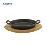 TIGAIE SERVIRE FONTA PURA CU SUPORT DE LEMN DIA 20 CM - HR-ZVC-T20