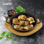 TIGAIE SERVIRE FONTA PURA CU SUPORT DE LEMN DIA 20 CM - HR-ZVC-T20