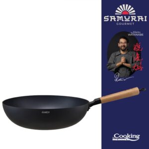 TIGAIE WOK 32X9 CM, RIKITO WATANABE, SAMURAI GOURMET - HR-SNT-W32
