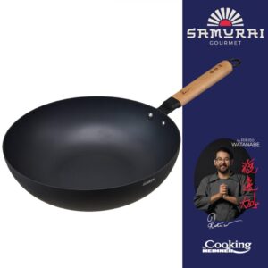 TIGAIE WOK 32X9 CM, RIKITO WATANABE, SAMURAI GOURMET - HR-SNT-W32