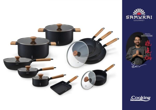 TIGAIE WOK 32X9 CM, RIKITO WATANABE, SAMURAI GOURMET - HR-SNT-W32