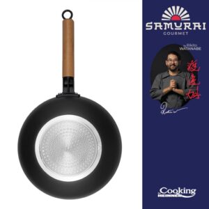 TIGAIE WOK ALUMINIU + CAPAC 28X8 CM, RIKITO WATANABE - HR-SNT-WC28