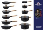 TIGAIE WOK ALUMINIU + CAPAC 28X8 CM, RIKITO WATANABE - HR-SNT-WC28
