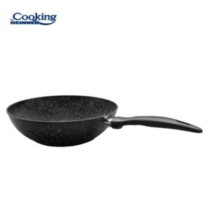 TIGAIE WOK ALUMINIU FORJAT 28x8 CM, ONIX, COOKING BY HEINNER - HR-NL-28W