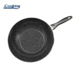 TIGAIE WOK ALUMINIU FORJAT 28x8 CM, ONIX, COOKING BY HEINNER - HR-NL-28W