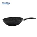 TIGAIE WOK ALUMINIU FORJAT 28x8 CM, ONIX, COOKING BY HEINNER - HR-NL-28W