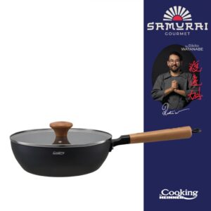 TIGAIE WOK + CAPAC 24X7.5 CM, RIKITO WATANABE, SAMURAI GOURMET - HR-SNT-WC24