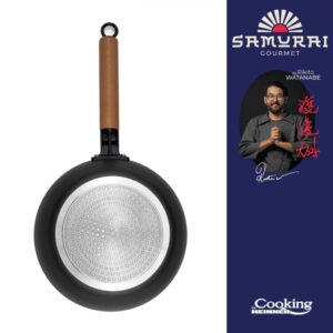 TIGAIE WOK + CAPAC 24X7.5 CM, RIKITO WATANABE, SAMURAI GOURMET - HR-SNT-WC24