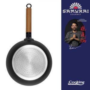 TIGAIE WOK + CAPAC 26X7.5CM, RIKITO WATANABE, SAMURAI GOURMET - HR-SNT-W26