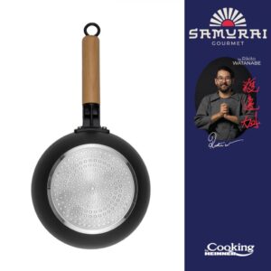 TIGAIE WOK+CAPAC 20X7 CM, RIKITO WATANABE, SAMURAI GOURMET - HR-SNT-WC20