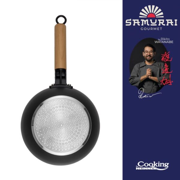 TIGAIE WOK+CAPAC 20X7 CM, RIKITO WATANABE, SAMURAI GOURMET - HR-SNT-WC20