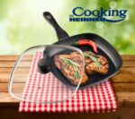 TIGAIEGRILL ALUMINIU+CAPAC, 28X4CM, BLACK SAND, COOKING BY HEINNER - HR-BET-ROCA28G