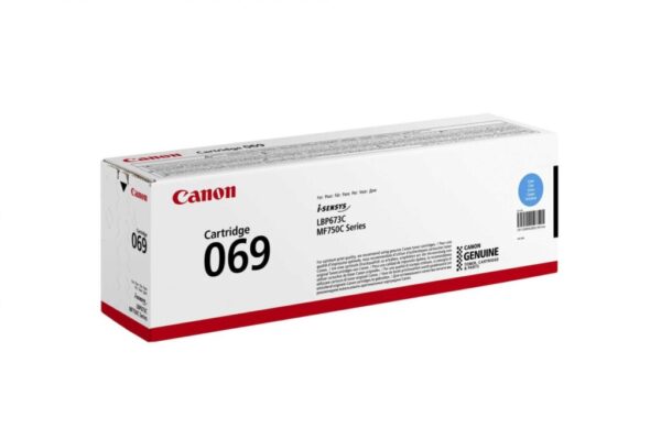 Toner Canon CRG069C, Cyan, capacitate 1900 pagini, pentru i-SENSYS - 5093C002AA