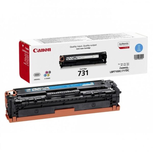 Toner Canon CRG731C, cyan, capacitate 1500 pagini, pentru LBP7100C - CR6271B002AA