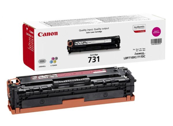 Toner Canon CRG731M, magenta, capacitate 1500 pagini - CR6270B002AA