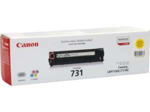 Toner Canon CRG731Y, yellow, capacitate 1500 pagini, pentru LBP7100C - CR6269B002AA