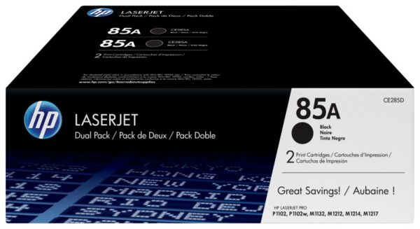 Toner HP CE285AD, black, pachet dublu CE285A, LaserJet M1132 MFP