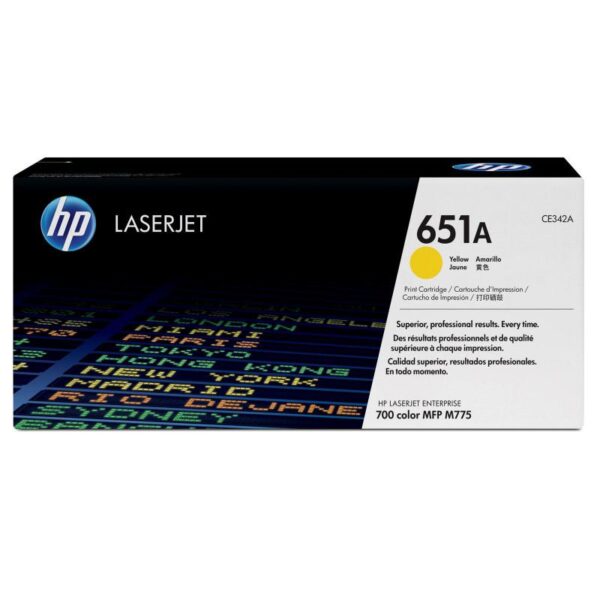 Toner HP CE342A yellow NR.651 16K ORIGINAL, HP LaserJet Enterprise700