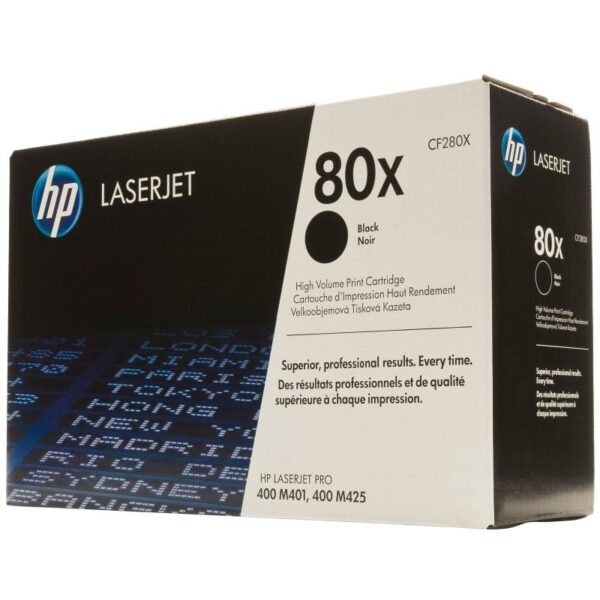 Toner HP CF280X NR.80X Black 6,9K ORIGINAL HP LASERJET PRO 400 M401A