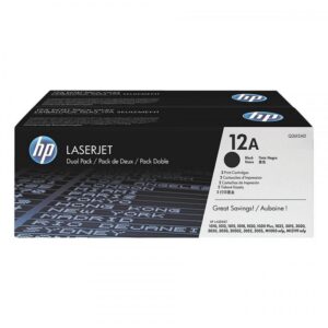Toner HP Q2612AD, black, pachet dublu Q2612A, LaserJet 1010