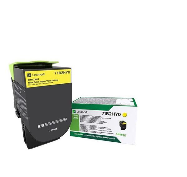 Toner Lexmark 71B2HY0, yellow, return program, 3.5k, CX417DE, CX517DE