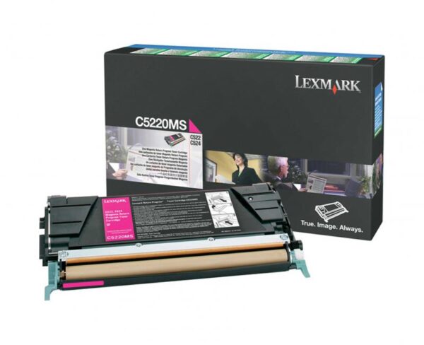 Toner Lexmark C5220MS, magenta, 3 k, C522n, C524, C524dn