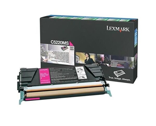 Toner Lexmark C5220MS, magenta, 3 k, C522n, C524, C524dn
