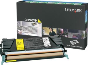 Toner Lexmark C5240YH, yellow, 5 k, C524, C524dn, C524dtn