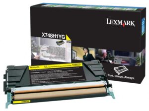 Toner Lexmark X748H1YG, yellow, X748DE, X748DTE