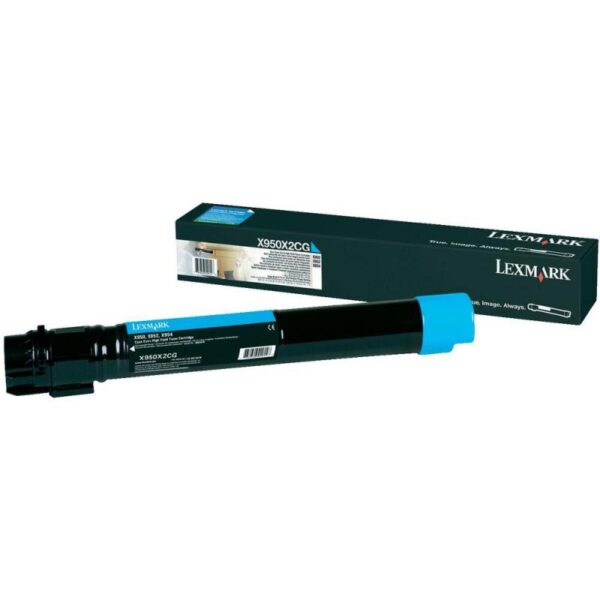 Toner Lexmark X950X2CG, cyan, 22 k, X950de, X950de Statoil