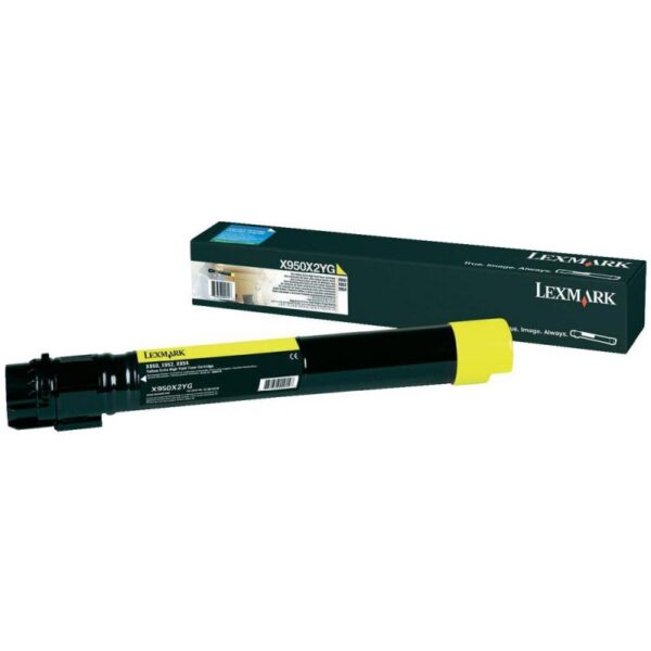 Toner Lexmark X950X2YG, yellow, 22 k, X950de, X950de Statoil