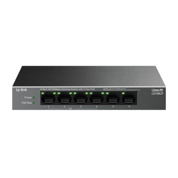 TP-LINK 6-PORT GIGABIT SWITCH LS106LP, Standards and Protocols: 802.3 af