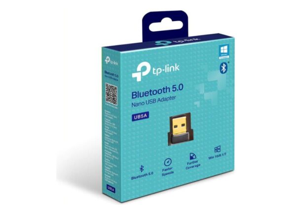 TP-LINK Adaptor Bluetooth USB Nano 5.0, Bluetooth 5.0, USB 2.0 - UB5A