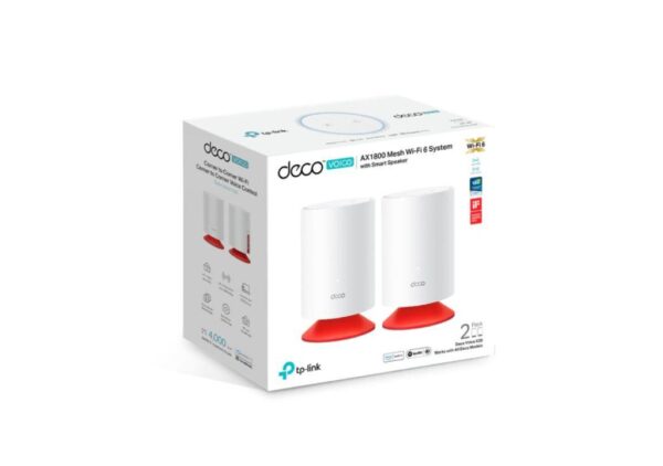 TP-Link AX1800 whole home mesh Wi-Fi 6 cu sistem Alexa integrat - DECO VOICE X20 2PK