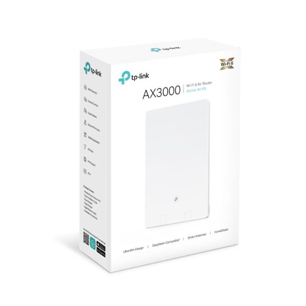 TP-LINK AX3000 Dual-Band WI-FI 6 AIR Router R5, Standarde - ARCHER AIR R5