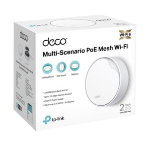 TP-Link AX3000 whole home mesh Wi-Fi 6 System, Deco X50-POE (2-pack) - DECO X50-POE(2PK)