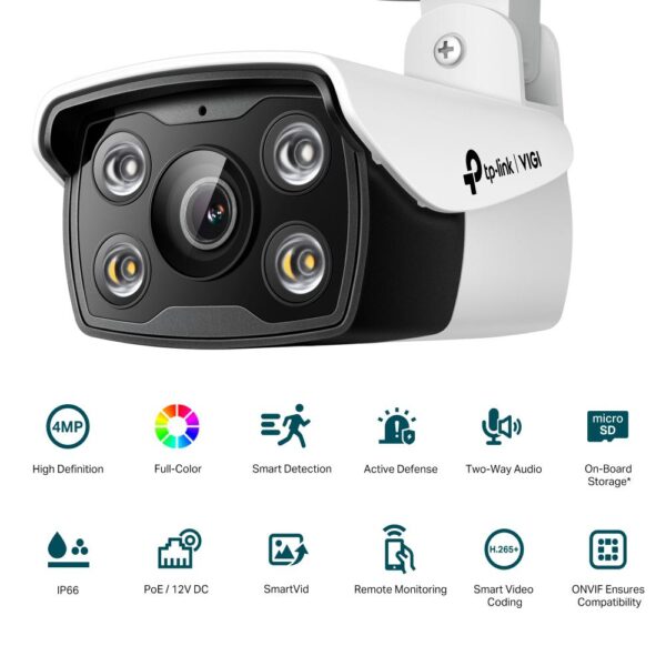 TP-Link Camera IR de supraveghere Bullet pentru exterior VIGIC340 - VIGI C340(6MM)