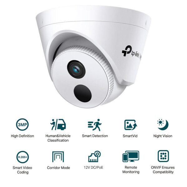 TP-Link Camera IR de supraveghere Turret pentru interior VIGIVIGI - VIGI C430I(4MM)