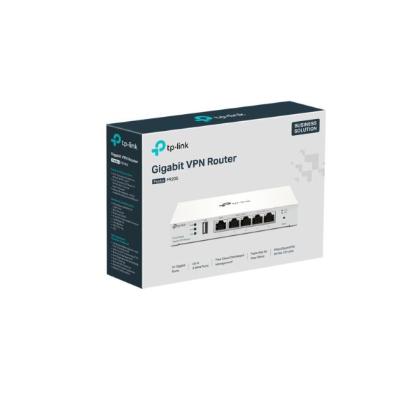 TP-Link Gigabit VPN Gateway FESTA FR205, interfata 1× Gigabit WAN