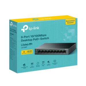 TP-lINK LS109P Switch 9 porturi 10/100Mbps, 8Porturi POE